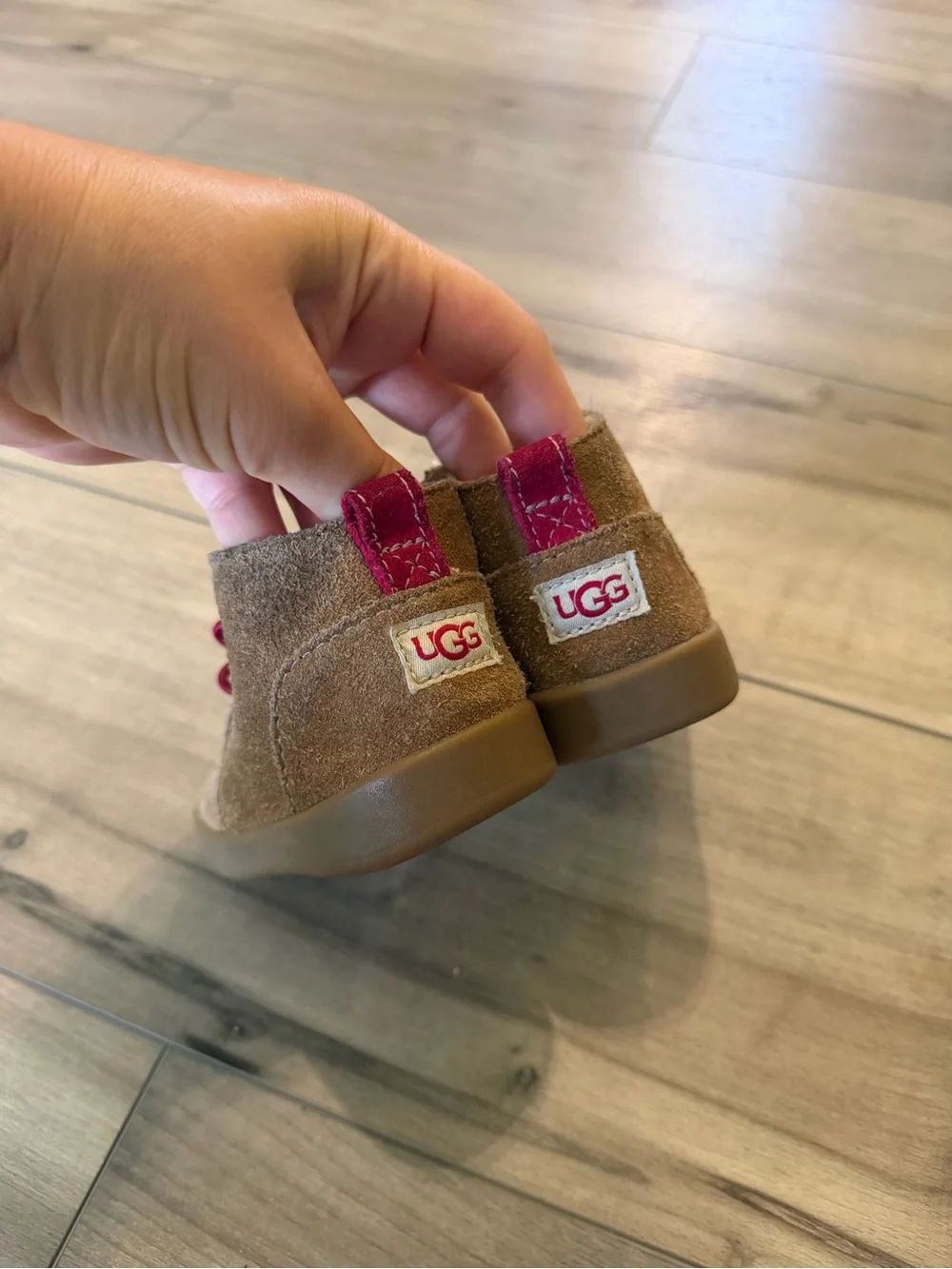 UGG Brown Suede Booties Baby size 5